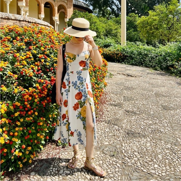 NWOT! Reformation Juliette Midi Dress in Formosa Floral Print - Picture 5 of 16